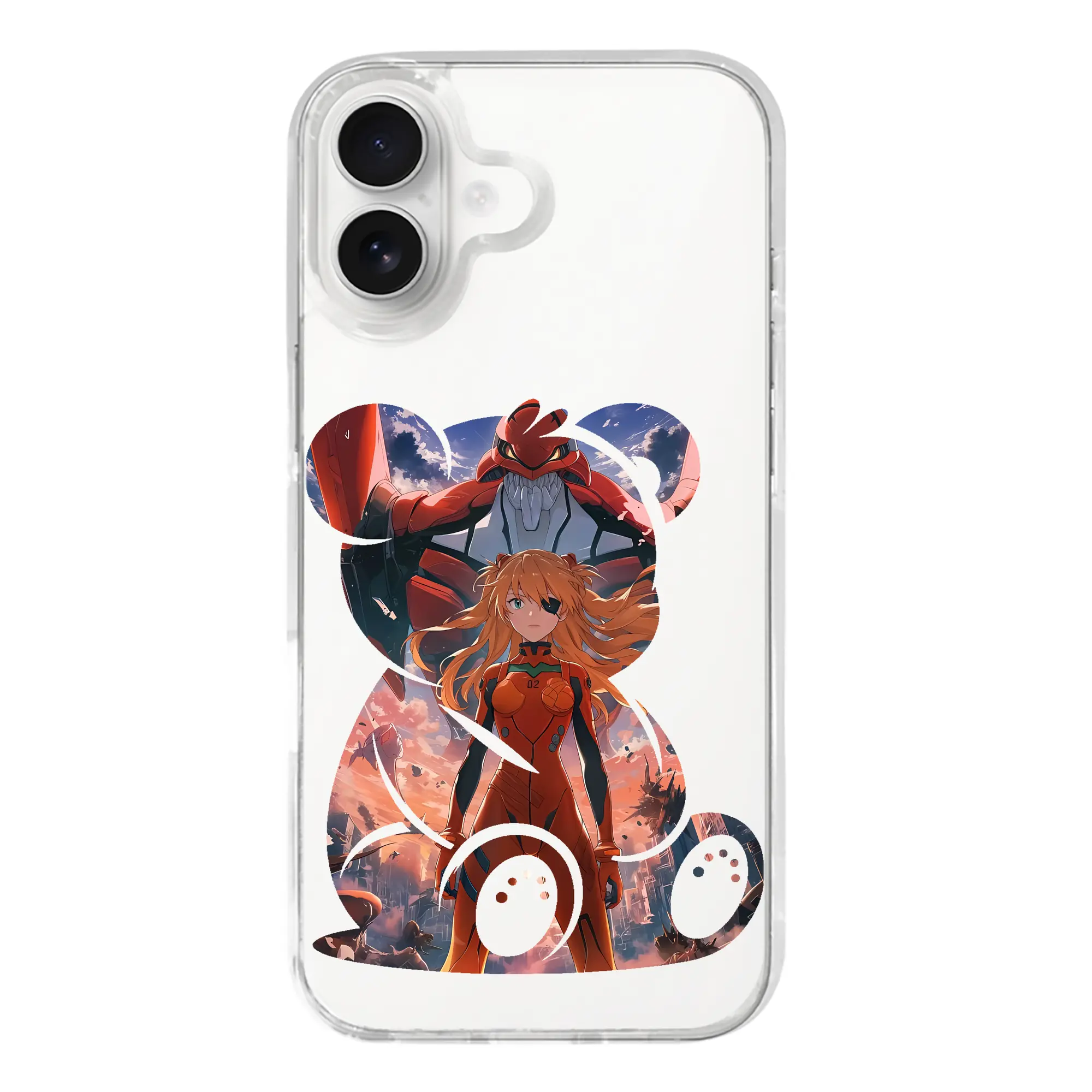 エヴァンゲリオン グッズ,アスカ·ラングレー - iPhone 17シリーズ 透明スマホケース – 薄型・耐衝撃・精密フィット保護カバー